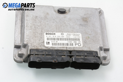 ECU for Opel Zafira A 2.0 16V DTI, 101 hp, 2000 № Bosch 0 281 010 268 / GM 24 417 169